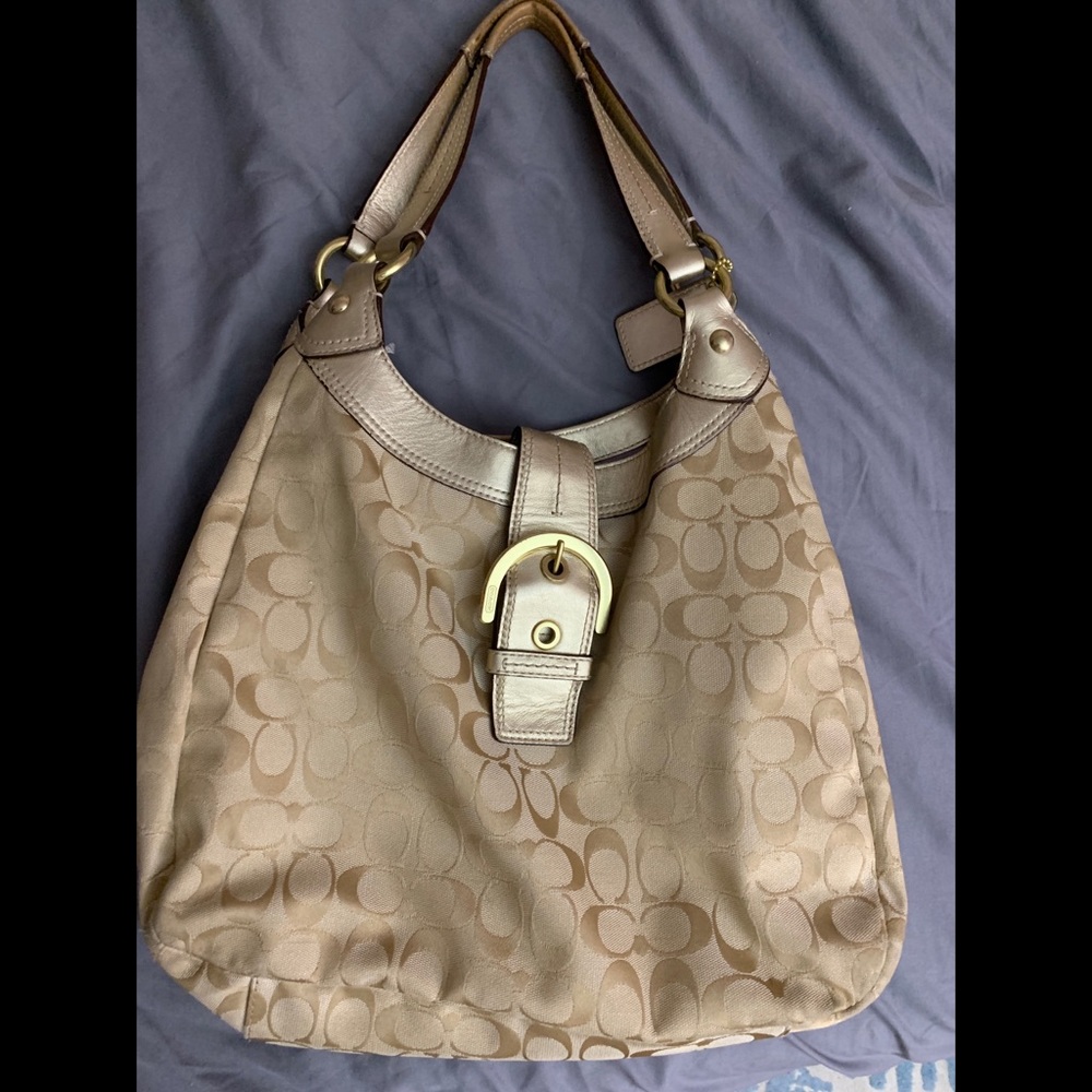 Coach - Three Compartment Muted Golden Tote